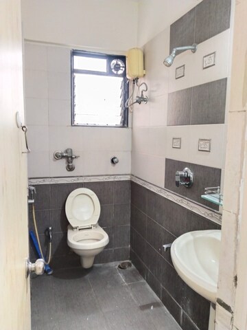 Bathroom in 3 BHK Apartment at Jay Balaji CHS, Nerul Sector 6 – for Rent