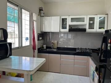 Kitchen in 3 BHK Apartment at Raviraj Tushar Garden, Pimple Saudagar – for Rent