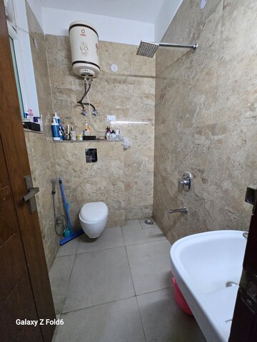 Bathroom in 2 BHK Builder Floor at Palm Residency Chhatarpur, Chattarpur – for Rent