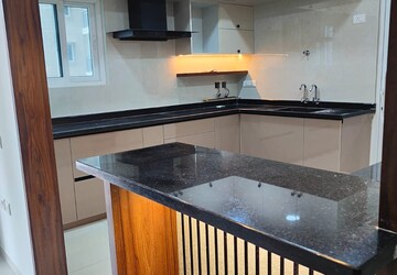 Kitchen in 3 BHK Apartment at Rajapushpa Provincia, Narsingi – for Rent
