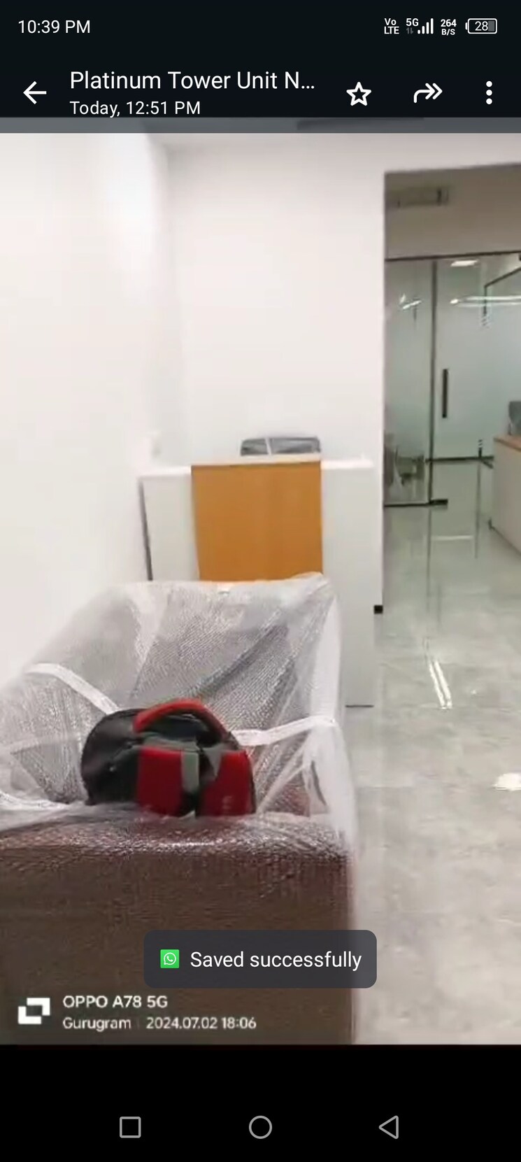 Bathroom, spaze-platinum-tower Commercial Office Space 911 Sq.Ft. In Sector 47 Gurgaon 9121338