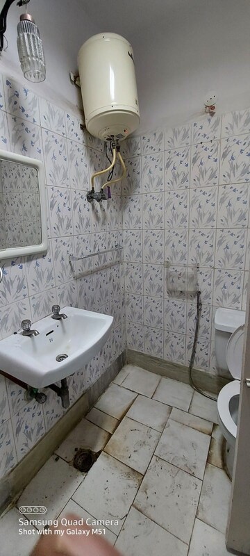 Bathroom in 2 BHK Builder Floor at Greater Kailash I – for Rent
