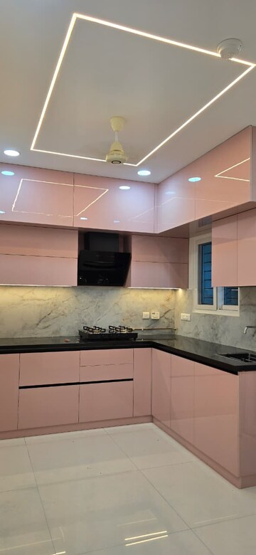 Kitchen in 3 BHK Apartment at Rajapushpa Provincia, Narsingi – for Rent