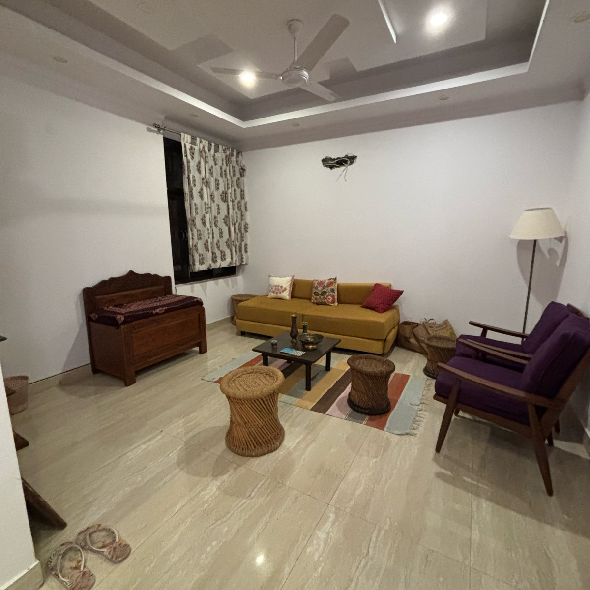 2 BHK + Pooja Room Builder Floor For Rent in Saket Court Residential Complex