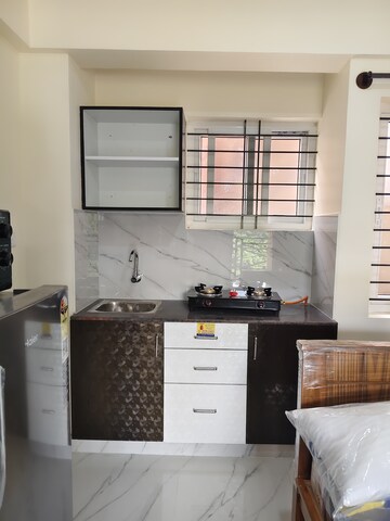 Kitchen in 1 RK Apartment at Domlur – for Rent