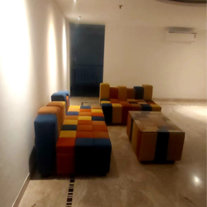 Living Room in 3 BHK Apartment at Suraj Oranje Castle, Sushant Golf City – for Sale