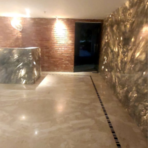 Building Lobby in 3 BHK Apartment at Suraj Oranje Castle, Sushant Golf City – for Sale