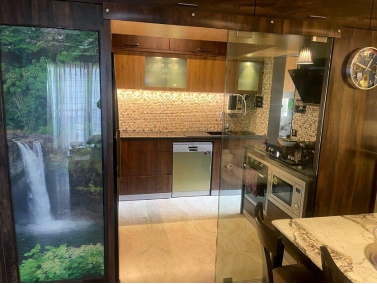 Kitchen, db-parkwoods 3 Bedroom 1345 Sq.Ft. Apartment In Kasarvadavali Thane 9121450