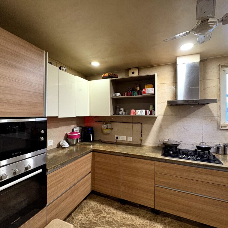 Kitchen, hauz khas 4 Bedroom 3500 Sq.Ft. Builder Floor In Hauz Khas Delhi 9121464