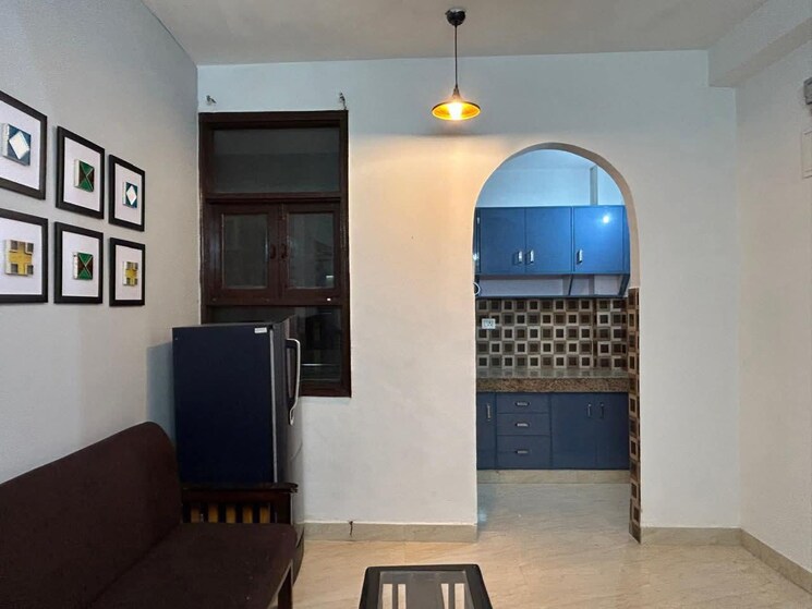 Living Room, saket 1 Bedroom 450 Sq.Ft. Builder Floor In Saket Delhi 9121476