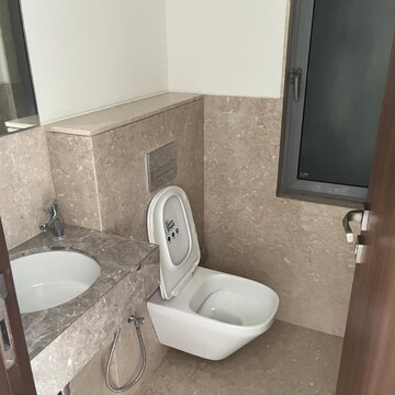 Bathroom in 3 BHK Apartment at Piramal Mahalaxmi Central Tower 2, Arthur rd – for Rent