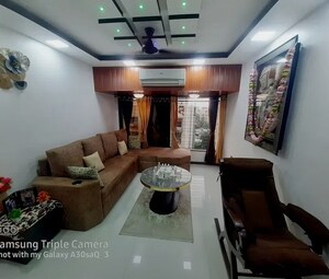 Living Room in 2 BHK Apartment at Rustomjee OZone, Goregaon West – for Rent