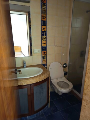Bathroom in 3 BHK Apartment at Chaitanya Tower, Prabhadevi – for Sale