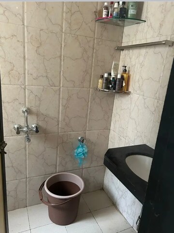 Bathroom in 1 BHK Apartment at Gajanan Heights Goregaon West, Goregaon West – for Rent