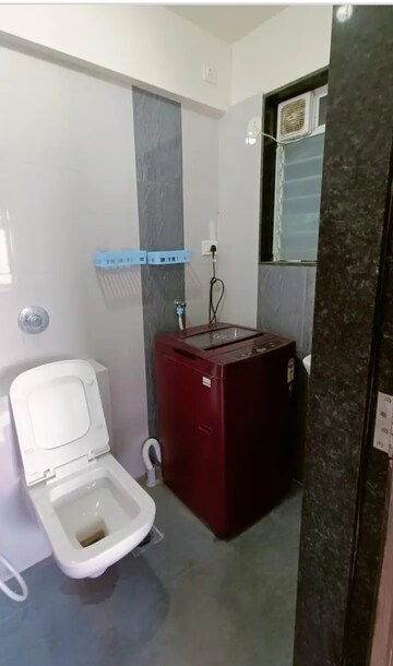 Bathroom in 1 BHK Apartment at Kabra Unnat Nagar 24, Goregaon East – for Rent