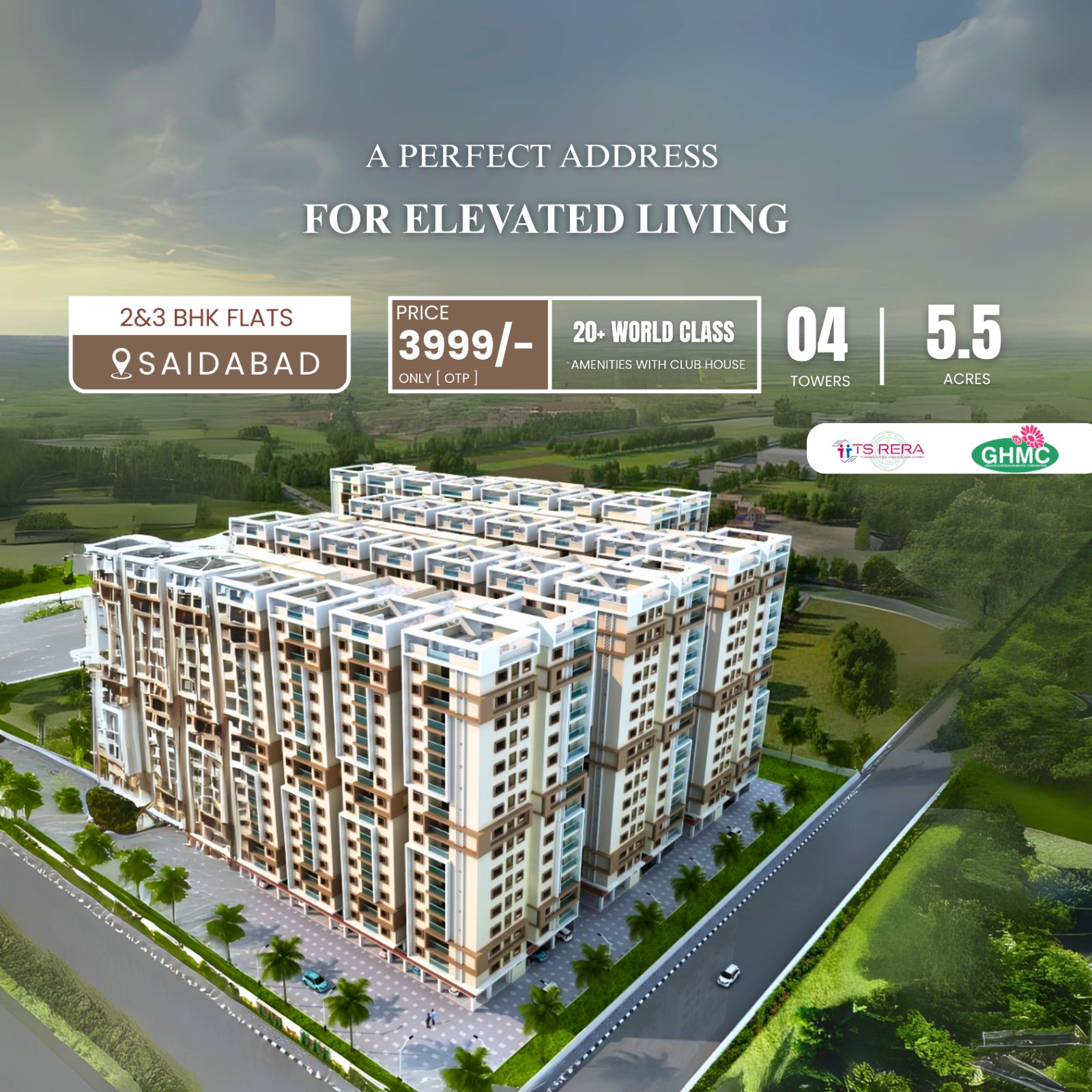 2 BHK + Pooja Room,Servant Room,Study Room,Extra Room Apartment For Sale in Hallmark Sunnyside