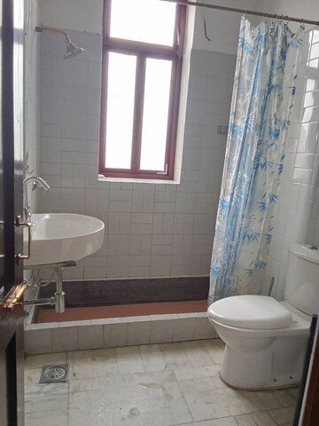 Bathroom in 2 BHK Builder Floor at Vasant Vihar – for Rent