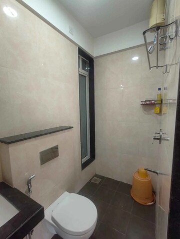 Bathroom in 2 BHK Apartment at Sheth Zuri, Laxmi Nagar – for Rent