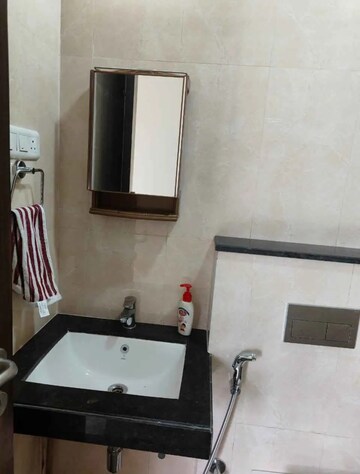 Bathroom in 2 BHK Apartment at Sheth Zuri, Laxmi Nagar – for Rent