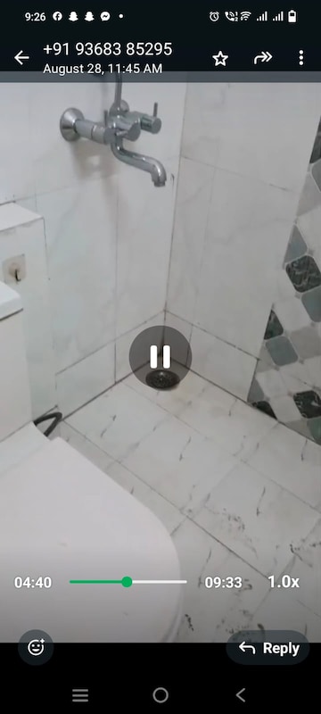 Bathroom in 3 BHK Villa at Panchsheel Greens II, Sector 16 Greater Noida – for Rent