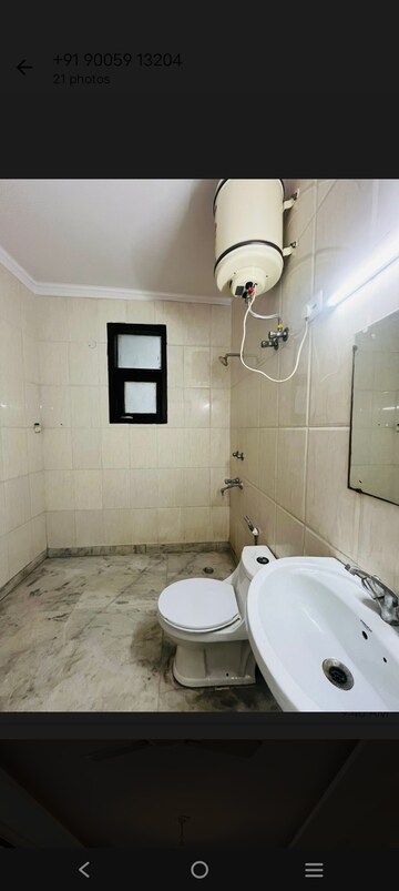 Bathroom in 3 BHK Builder Floor at Saket – for Rent