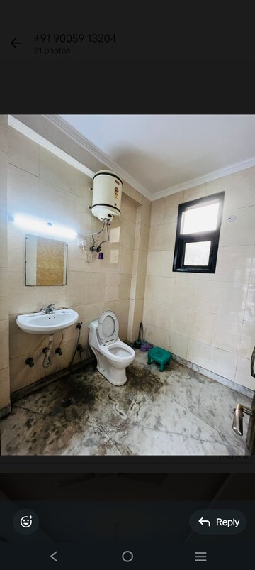 Bathroom in 3 BHK Builder Floor at Saket – for Rent