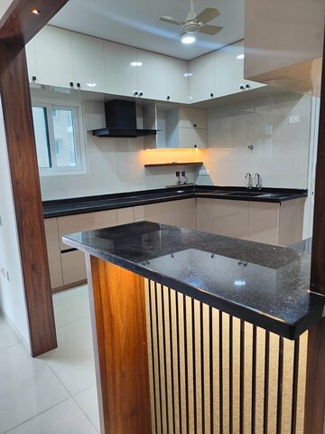 Kitchen in 3 BHK Apartment at Rajapushpa Provincia, Narsingi – for Rent