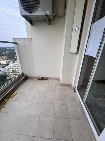 Balcony in 3 BHK Apartment at Prestige Woodland Park, Cooke Town – for Rent