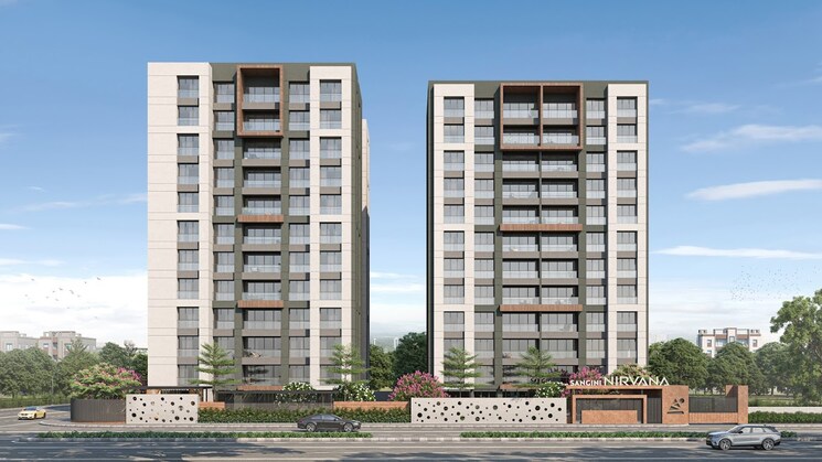 Exterior View, vesu 3 Bedroom 2680 Sq.Ft. Apartment In Vesu Surat 9121942