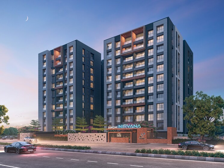 Exterior View, vesu 3 Bedroom 2680 Sq.Ft. Apartment In Vesu Surat 9121942