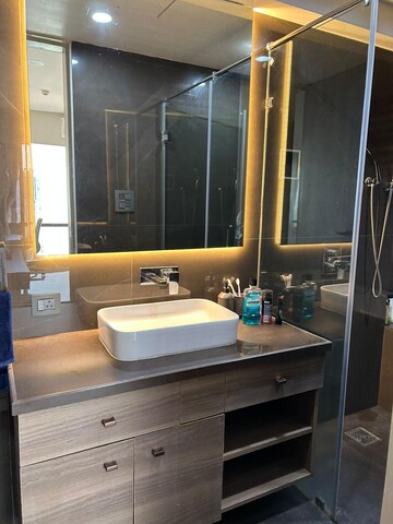 Bathroom in 3 BHK Apartment at Lodha The World Towers World One Tier 2, Worli – for Sale