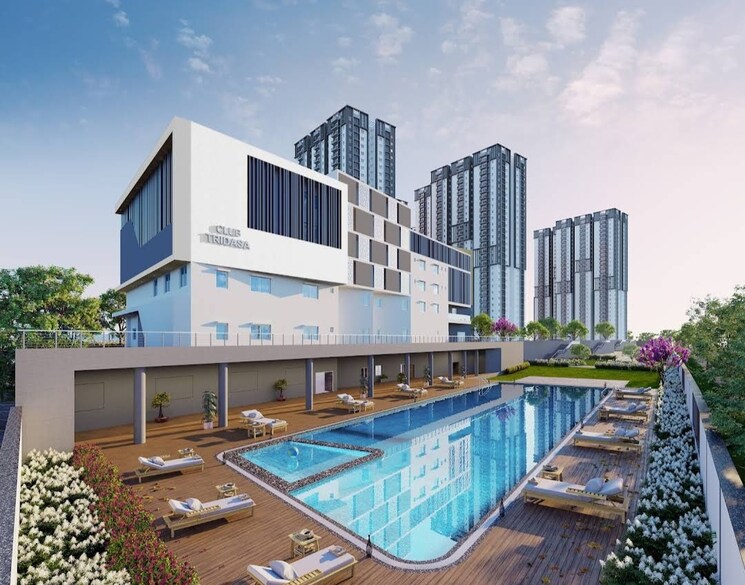 Exterior View, my-home-tridasa 3 Bedroom 1840 Sq.Ft. Apartment In Tellapur Hyderabad 9122228