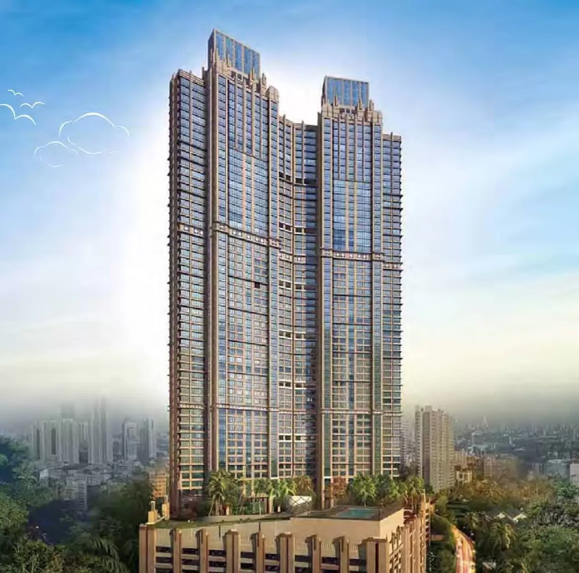 3 BHK Apartment For Rent in Peninsula Celestia Spaces