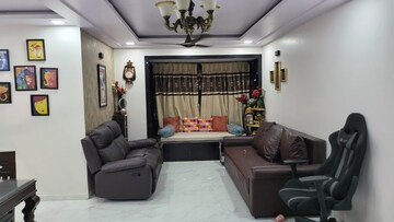 Living Room in 3 BHK Apartment at Soham Garden, Manpada – for Rent