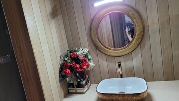 Bathroom in 3 BHK Apartment at Soham Garden, Manpada – for Rent