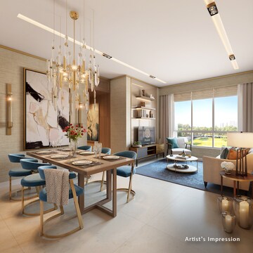Living Room in 1 BHK Apartment at Piramal Vaikunth, Balkum Pada – for Sale