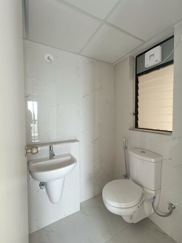 Bathroom in 2 BHK Apartment at Runwal Gardens Phase 2, Dombivli East – for Rent
