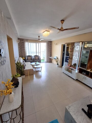 Living Room in 3 BHK Apartment at Bhartiya Nikoo Homes Phase 2, Thanisandra Main Road – for Sale