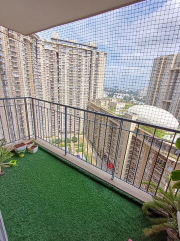Balcony in 3 BHK Apartment at Bhartiya Nikoo Homes Phase 2, Thanisandra Main Road – for Sale