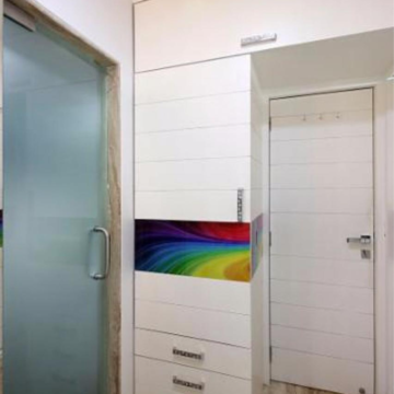 Bathroom in 4 BHK Apartment at Evershine Cosmic, Adarsh Nagar – for Rent