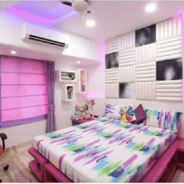 Bedroom in 4 BHK Apartment at Evershine Cosmic, Adarsh Nagar – for Rent