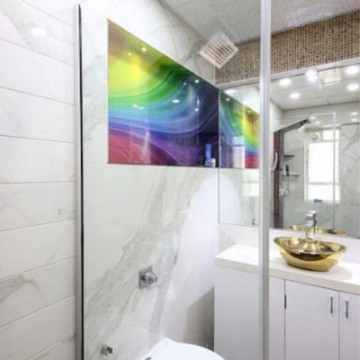 Bathroom in 4 BHK Apartment at Evershine Cosmic, Adarsh Nagar – for Rent