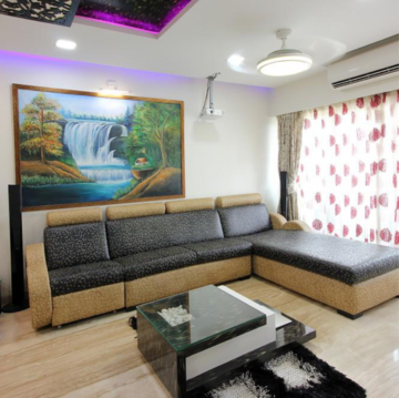 Living Room in 4 BHK Apartment at Evershine Cosmic, Adarsh Nagar – for Rent
