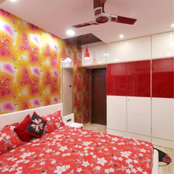Bedroom in 4 BHK Apartment at Evershine Cosmic, Adarsh Nagar – for Rent