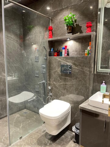 Bathroom in 4 BHK Builder Floor at Dlf Phase iv – for Rent