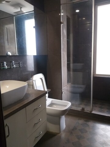Bathroom in 4 BHK Builder Floor at Sukhdev Vihar – for Rent