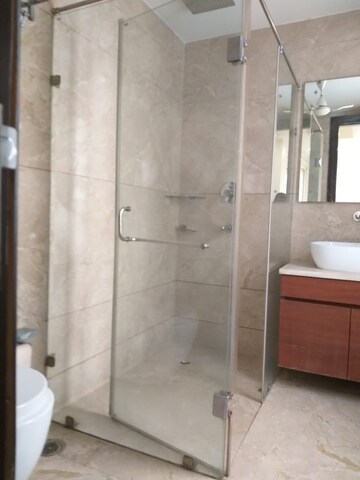 Bathroom in 4 BHK Builder Floor at Sukhdev Vihar – for Rent