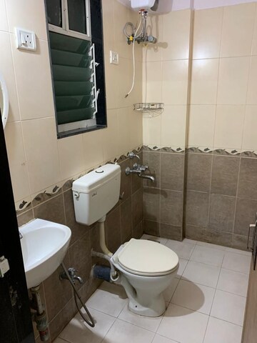 Bathroom in 1 BHK Apartment at HDIL Dreams, Bhandup West – for Rent