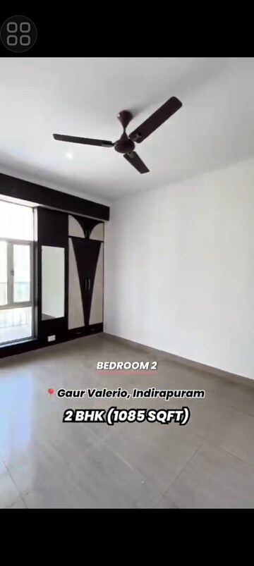 Bedroom in 2 BHK Apartment at Gaur Valerio, Indrapuram – for Sale