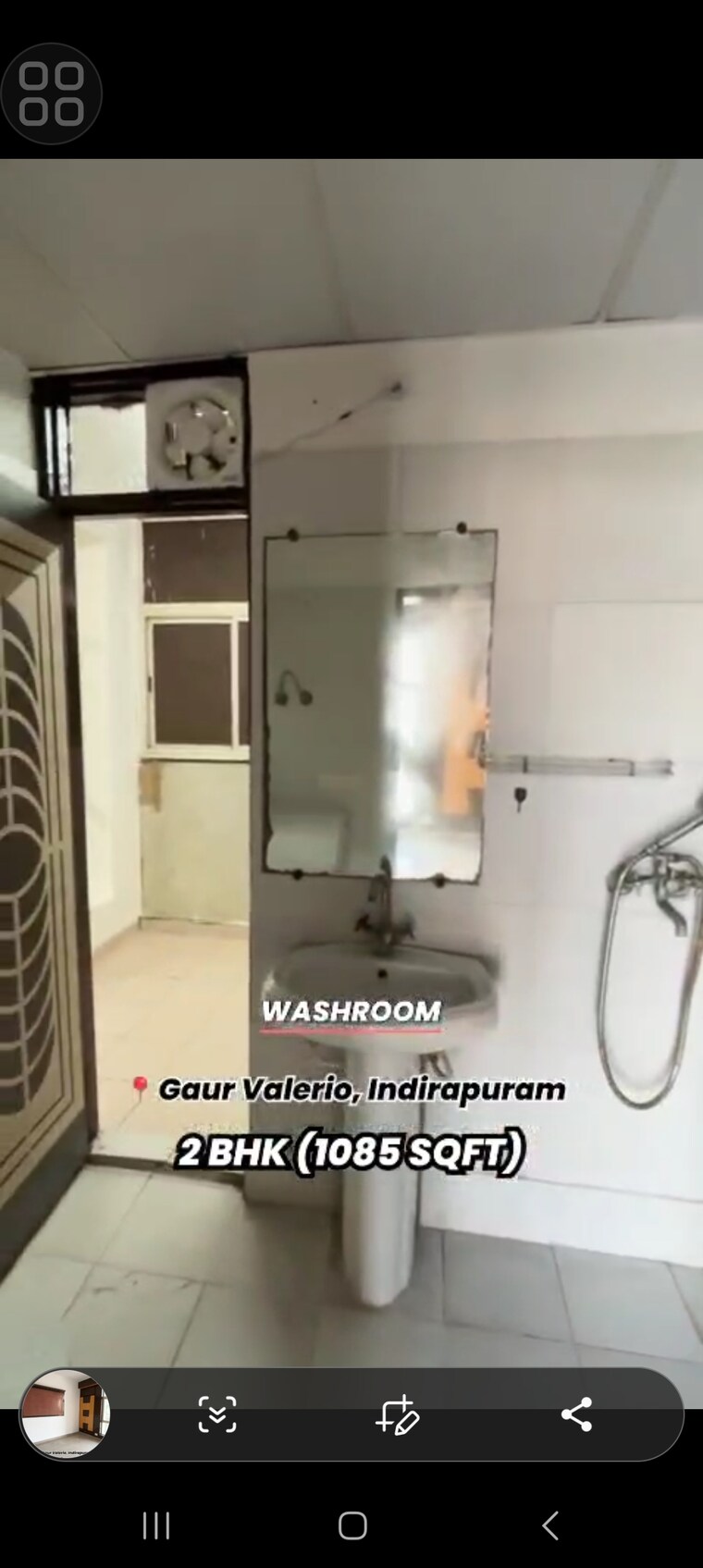 Bathroom, gaur-valerio 2 Bedroom 1085 Sq.Ft. Apartment In Indrapuram Ghaziabad 9123944